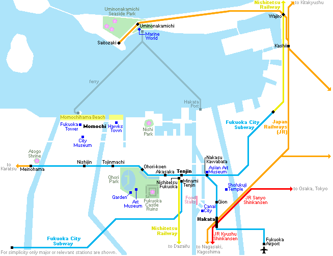 Fukuoka City Map